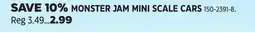 Canadian Tire MONSTER JAM MINI SCALE CARS offer