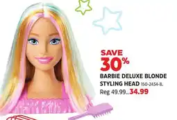 Canadian Tire BARBIE DELUXE BLONDE STYLING HEAD offer