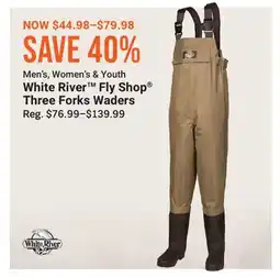 Cabela's White River Fly Shop Three Forks Waders offer