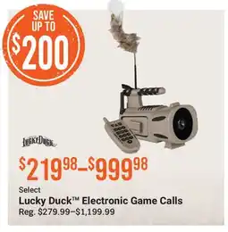Cabela's Lucky Duck Electronic Game Calls offer