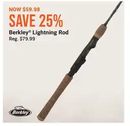 Cabela's Berkley Lightning Rod offer