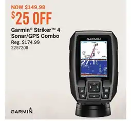 Cabela's Garmin Striker 4 Sonar/GPS Combo offer