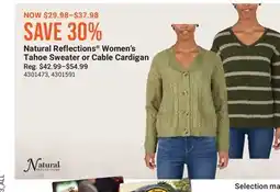 Cabela's Natural Reflections Women's Tahoe Sweater or Cable Cardigan offer