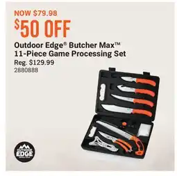 Cabela's Outdoor Edge Butcher Max 11-Piece Game Processing Set offer
