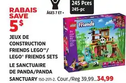 Canadian Tire LEGO FRIENDS SETS LE SANCTUAIRE DE PANDA/PANDA SANCTUARY offer