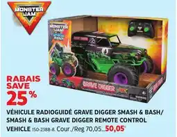 Canadian Tire Monster Jam SMASH & BASH GRAVE DIGGER REMOTE CONTROL VEHICLE offer