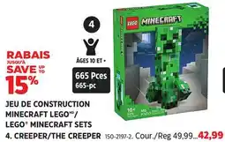 Canadian Tire LEGO MINECRAFT SETS offer