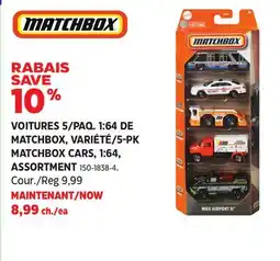 Canadian Tire Hot Wheels 5-PK MATCHBOX CARS offer