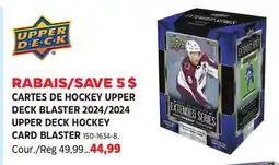 Canadian Tire DECK BLASTER 2024/2024 UPPER DECK HOCKEY CARD BLASTER offer