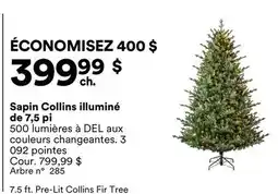 Michaels Sapin Collins illuminé de 7,5 pi offer