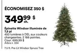 Michaels Épinette Windsor illuminée de 7,5 pi offer