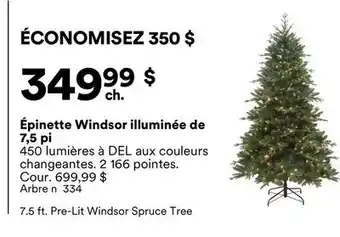 Michaels Épinette Windsor illuminée de 7,5 pi offer