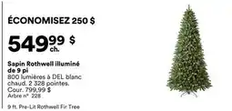 Michaels Sapin Rothwell illuminé de 9 pi offer