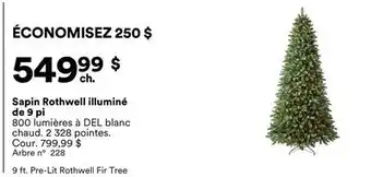 Michaels Sapin Rothwell illuminé de 9 pi offer