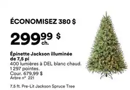 Michaels Épinette Jackson illuminée de 7,5 pi offer