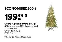 Michaels Cèdre Alpine illuminé de 7 pi offer