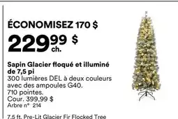Michaels Sapin Glacier floqué et illuminé de 7,5 pi offer