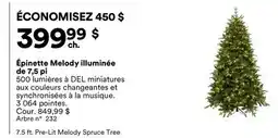Michaels Épinette Melody illuminée de 7,5 pi offer