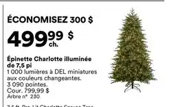 Michaels Épinette Charlotte illuminée de 7,5 pi offer