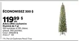 Michaels Arbre effilé cachemire illuminé de 7 pi offer