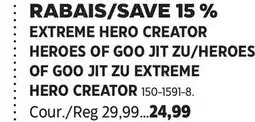Canadian Tire Moose HEROES OF GOO JIT ZU EXTREME HERO CREATOR offer