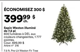 Michaels Sapin Weston illuminé de 7,5 pi offer