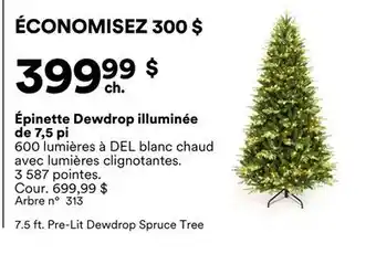 Michaels Épinette Dewdrop illuminée de 7,5 pi offer