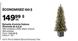 Michaels Épinette d'entrée Sedona illuminée de 4,5 pi offer