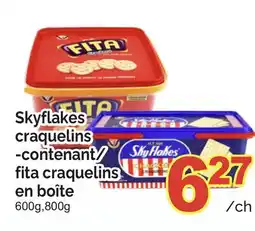 T&T Supermarket SKYFLAKES CRAQUELINS-CONTENANT/FITA CRAQUELINS EN BOÎTE 600G, 800G offer