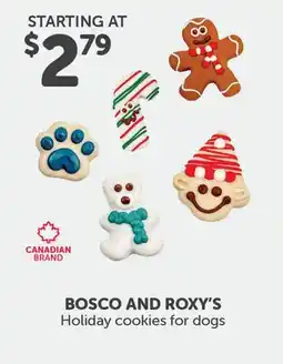 Mondou BOSCO AND ROXY'S Holiday cookies for dogs offer