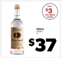 Real Canadian Liquorstore Tito's Handmade Vodka offer