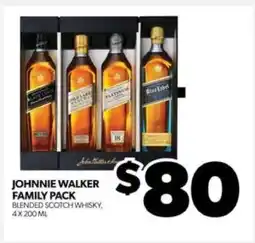 Real Canadian Liquorstore Johnnie Walker Family Pack offer