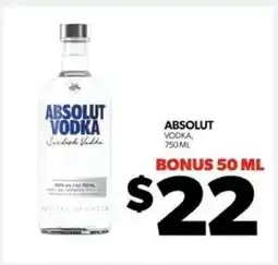Real Canadian Liquorstore Absolut Vodka offer