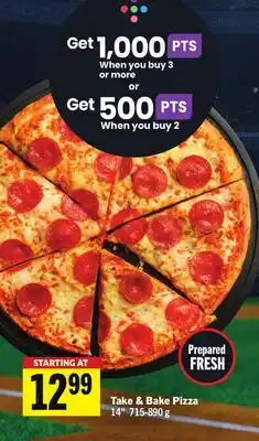 Foodland Take & Bake Pizza offer
