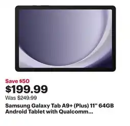 Best Buy Samsung Galaxy Tab A9+ (Plus) 11 64GB Android Tablet with Qualcomm SM6375 Processor - Graphite offer