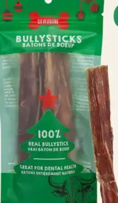 Petvalu Silver Bone Bully Sticks Holiday Dog Treats offer