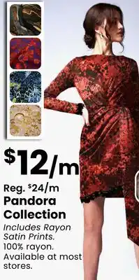 Fabricland Pandora Collection offer