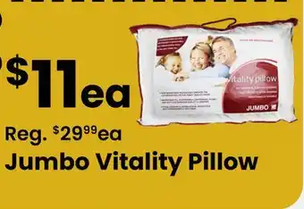 Fabricland Jumbo Vitality Pillow offer