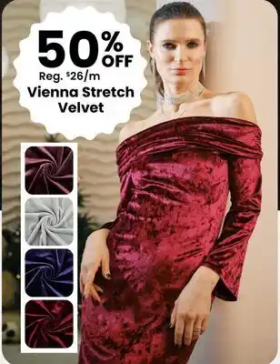 Fabricland Vienna Stretch Velvet offer