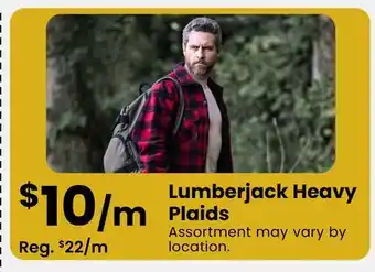 Fabricland Lumberjack Heavy Plaids offer