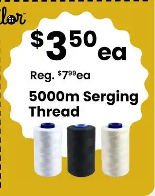 Fabricland 5000m Serging Thread offer