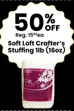 Fabricland Soft Loft Crafter's Stuffing 1lb (16oz) offer