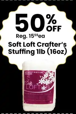 Fabricland Soft Loft Crafter's Stuffing 1lb (16oz) offer