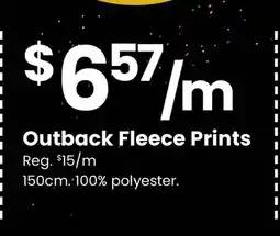 Fabricland Outback Fleece Prints offer