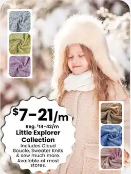 Fabricland Little Explorer Collection offer