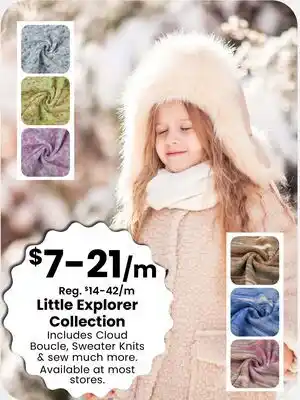 Fabricland Little Explorer Collection offer