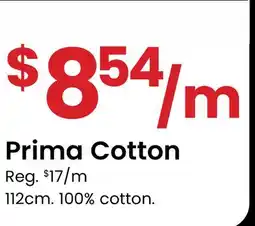 Fabricland Prima Cotton offer
