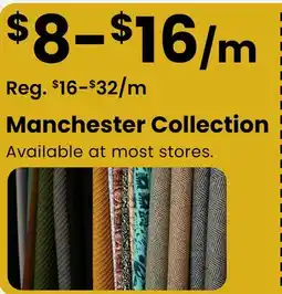 Fabricland Manchester Collection offer
