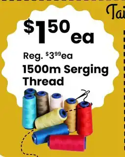 Fabricland 1500m Serging Thread offer