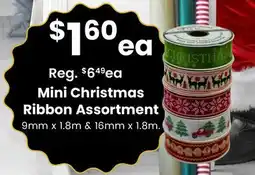 Fabricland Mini Christmas Ribbon Assortment offer